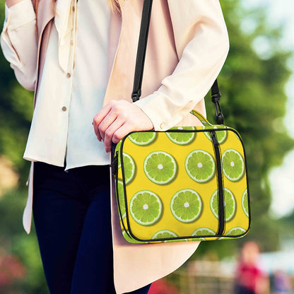 Lime Slices Pattern Print Shoulder Strap Bible Bag
