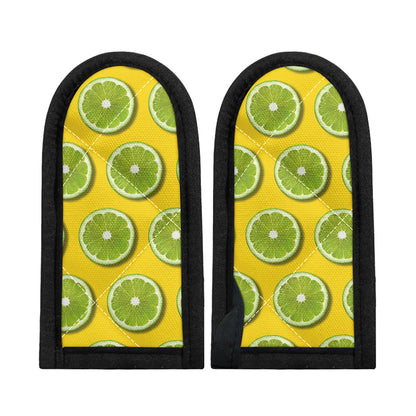 Lime Slices Pattern Print Skillet Handle Cover