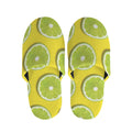 Lime Slices Pattern Print Slippers