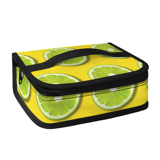 Lime Slices Pattern Print Small Lunch Bag