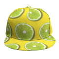 Lime Slices Pattern Print Snapback Cap