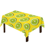 Lime Slices Pattern Print Tablecloth
