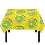Lime Slices Pattern Print Tablecloth