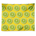Lime Slices Pattern Print Tapestry