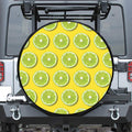 Lime Slices Pattern Print Tire Cover