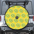 Lime Slices Pattern Print Tire Cover With Camera Hole