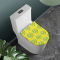 Lime Slices Pattern Print Toilet Lid Cover