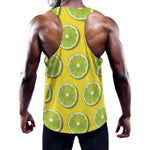 Lime Slices Pattern Print Training Tank Top