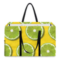 Lime Slices Pattern Print Utility Tote Bag