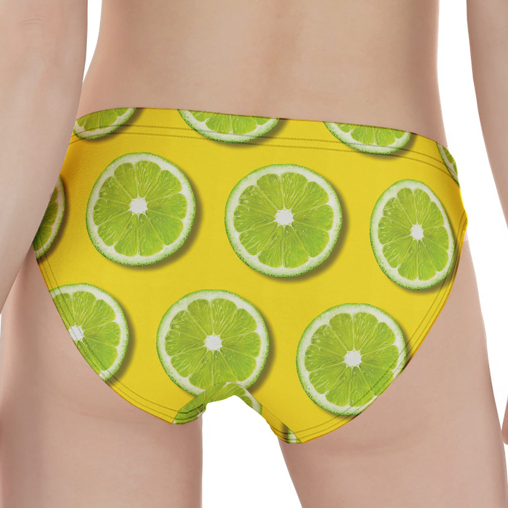 Lime Slices Pattern Print Women's Panties