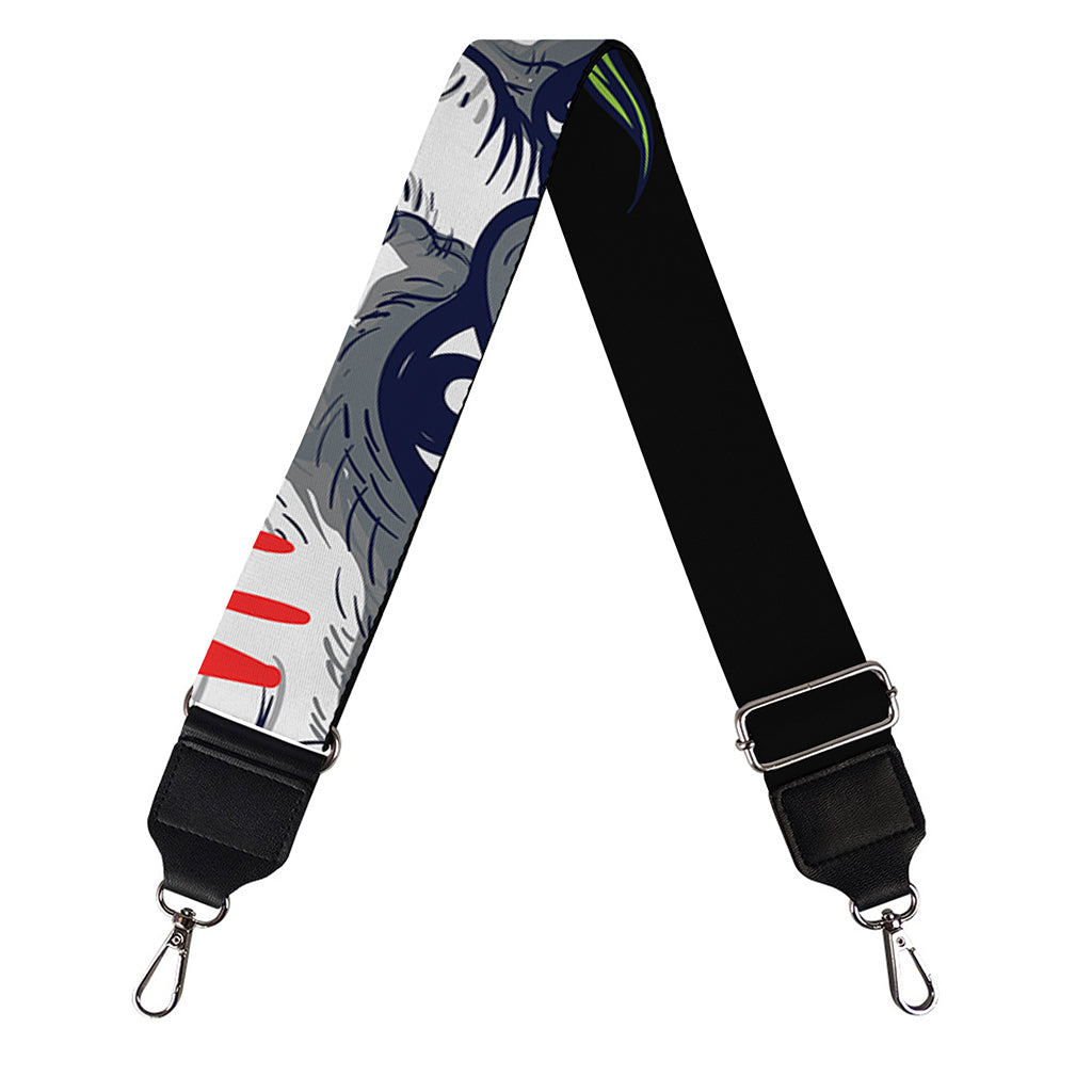 Lion Joker Print Bag Strap