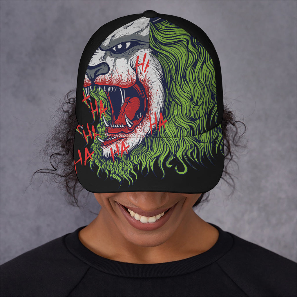 Lion Joker Print Baseball Cap