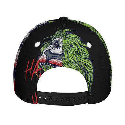 Lion Joker Print Baseball Cap