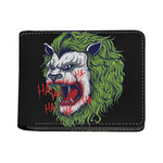 Lion Joker Print Bifold Wallet