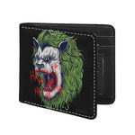 Lion Joker Print Bifold Wallet
