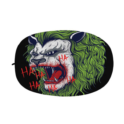 Lion Joker Print Car Side Mirror Covers