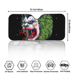 Lion Joker Print Car Windshield Sun Shade