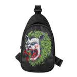 Lion Joker Print Chest Bag