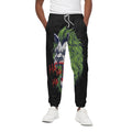 Lion Joker Print Cotton Sweatpants
