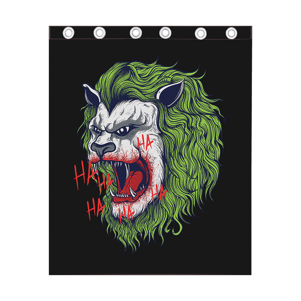 Lion Joker Print Curtain