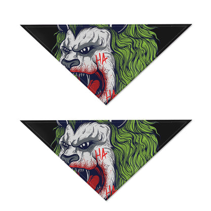 Lion Joker Print Dog Bandana