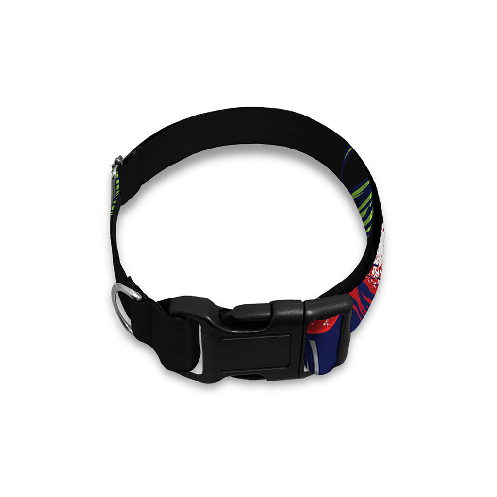 Lion Joker Print Dog Collar