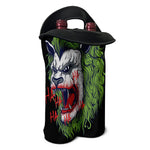 Lion Joker Print Double Neoprene Wine Tote