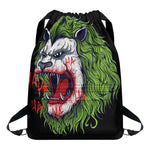 Lion Joker Print Drawstring Backpack