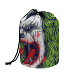 Lion Joker Print Drawstring Makeup Bag