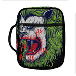 Lion Joker Print Front Pocket Bible Bag