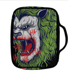 Lion Joker Print Front Pocket Bible Bag