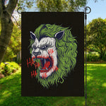 Lion Joker Print Garden Flag