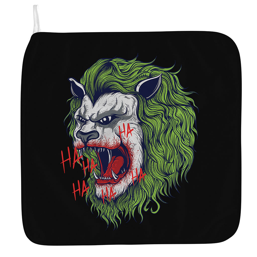 Lion Joker Print Hand Towel