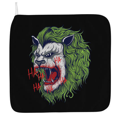 Lion Joker Print Hand Towel