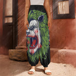 Lion Joker Print Harem Pants