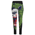 Lion Joker Print High-Waisted Pocket Leggings