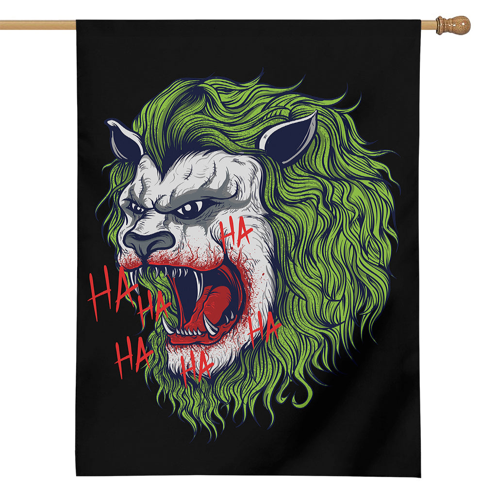 Lion Joker Print House Flag