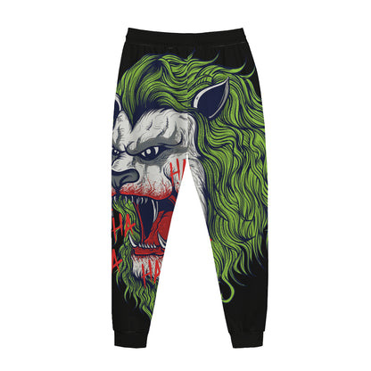 Lion Joker Print Jogger Pants