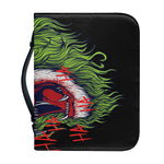 Lion Joker Print Leather Bible Cover