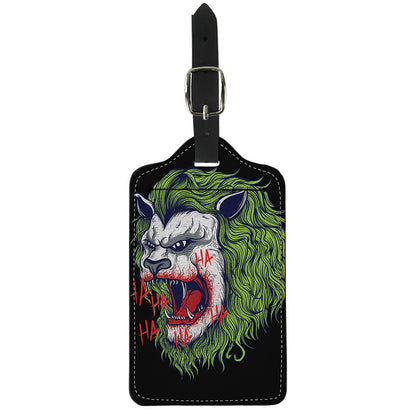 Lion Joker Print Luggage Tag