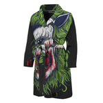 Lion Joker Print Men's Bathrobe