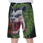 Lion Joker Print Men's Beach Shorts
