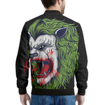 Lion Joker Print Men's Bomber Jacket