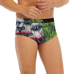 Lion Joker Print Men's Briefs