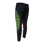 Lion Joker Print Men's Compression Pants