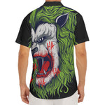 Lion Joker Print Men's Deep V-Neck Shirt