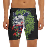 Lion Joker Print Men's Long Boxer Briefs