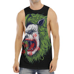 Lion Joker Print Men's Muscle Tank Top