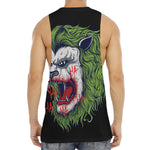 Lion Joker Print Men's Muscle Tank Top
