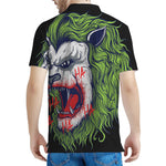Lion Joker Print Men's Polo Shirt